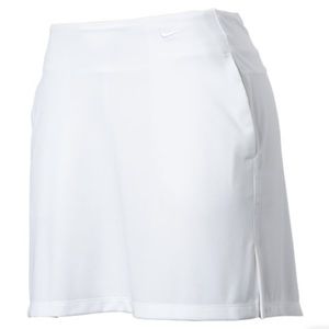 NIKE Women's Victory Solid Golf Skort White sz Large NEW
